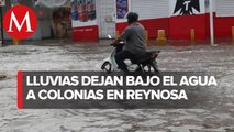 Fuertes lluvias dejan 11 colonias inundadas en Tamaulipas