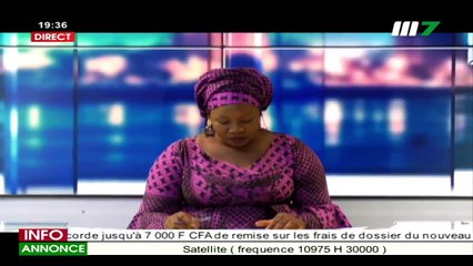 JT BAMBARA 19H30 DU 07 JUILLET 2021