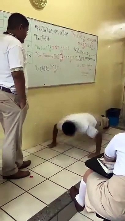 Kid Getting His Face Beaten In The School
