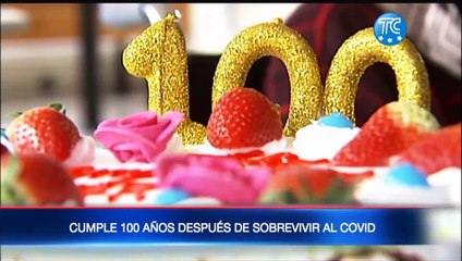 Ecuatoriana que sobrevivió al Covid-19 cumplió 100 años de edad
