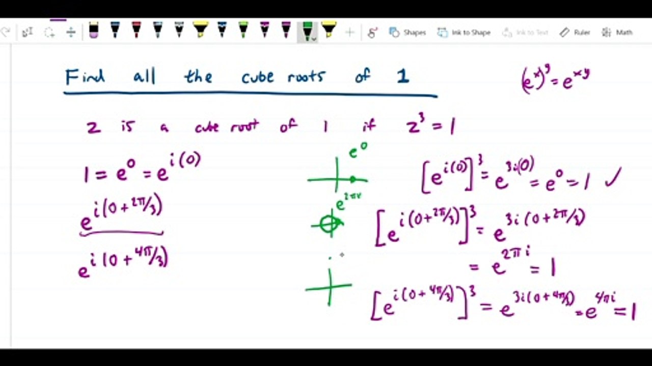 Complex numbers - Cube roots of 1