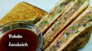 Spicy Potato Sandwich || Aloo Sandwich At Home || Sandwich Recipe