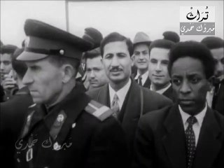 استقبال اسطوري  للزعيم عبد الناصر في اول زياراته  لموسكو
