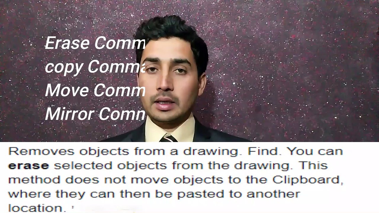 AutoCAD class 53| Erase command?, Copy Command, Move command Mirror Command, in Urdu/Hindi, 4 in one