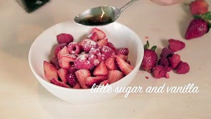 Harika bir tatlı sunumu