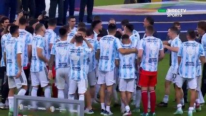 LIONEL MESSI WINS THE TROPHY FOR THE BEST PLAYER OF THE CUP AMERICA 2021