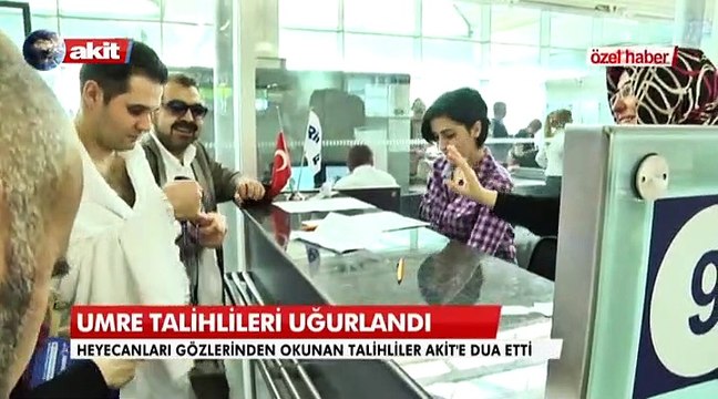 Akit'in Umre nasiplileri Kutsal Topraklara uğurlandı