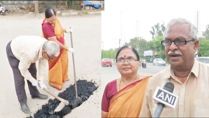 2 ಸಾವಿರ ರಸ್ತೆ ಗುಂಡಿ ಮುಚ್ಚಿದ ವೃದ್ಧ ದಂಪತಿಗೆ ಸೆಲ್ಯೂಟ್ | Oneindia Kannada