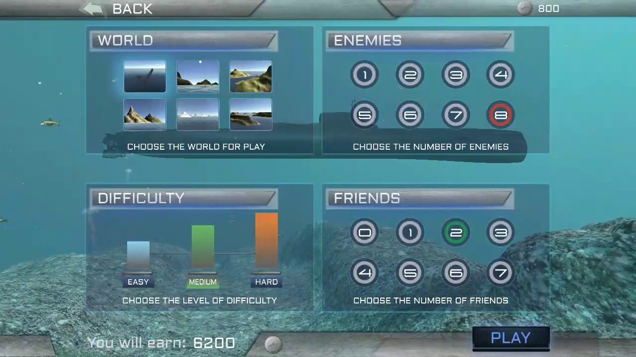 Submarine simulator: naval warfare game