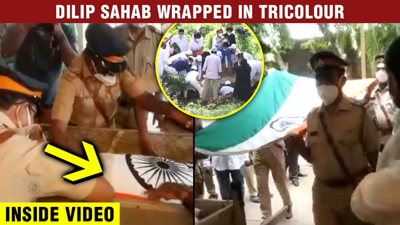 Dilip Kumar Ji Draped With The Beautiful Tricolor | Final Journey