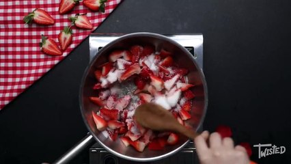 Chocolate Strawberry Heart-Shaped Donuts Recipe