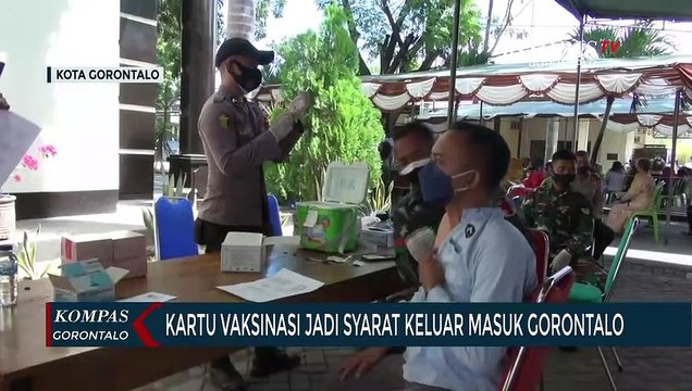 Kartu Vaksinasi Jadi Syarat Keluar Masuk Gorontalo