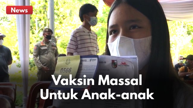 PULUHAN ANAK IKUTI VAKSINASI COVID-19 DI KEJATI RIAU !!