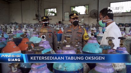 Polres Probolinggo Lakukan Cek Ketersediaan tabung Oksigen