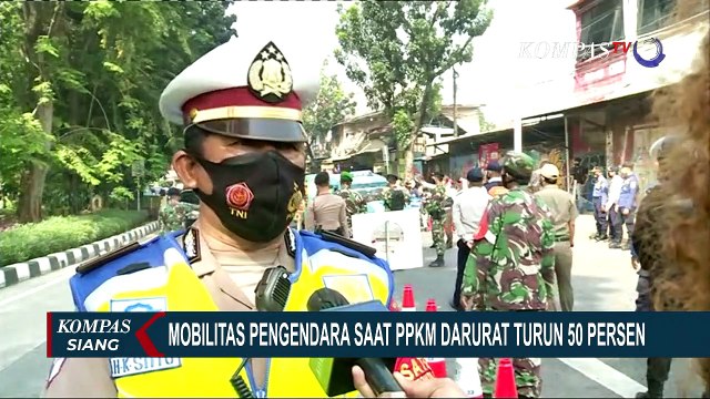 Dinilai Sudah Paham Aturan PPKM Darurat, Mobilitas Warga di Penyekatan Lenteng Agung Menurun