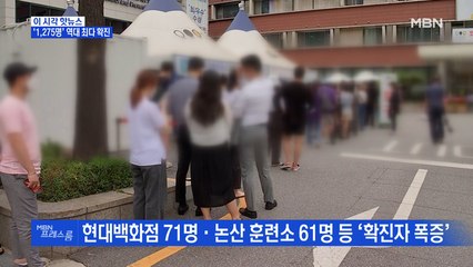 [MBN 프레스룸] '1275명' 역대 최다 확진