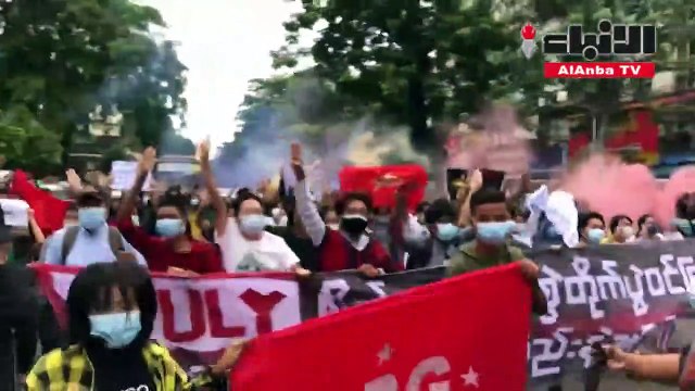 تظاهرات في بورما في ذكرى احتجاجات 1962 ضد المجموعة العسكرية الحاكمة الأولى