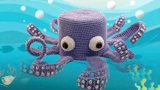 Octopus ~ Amigurumi Crocheted Toilet Paper Cover