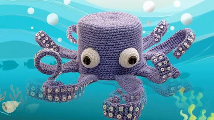 Octopus ~ Amigurumi Crocheted Toilet Paper Cover