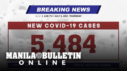 DOH reports 5,484 new cases, bringing the national total to 1,455,585, as of JULY 8, 2021
