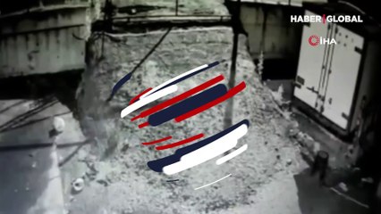 Konteynerdeki alevlerin içinden böyle kaçtılar