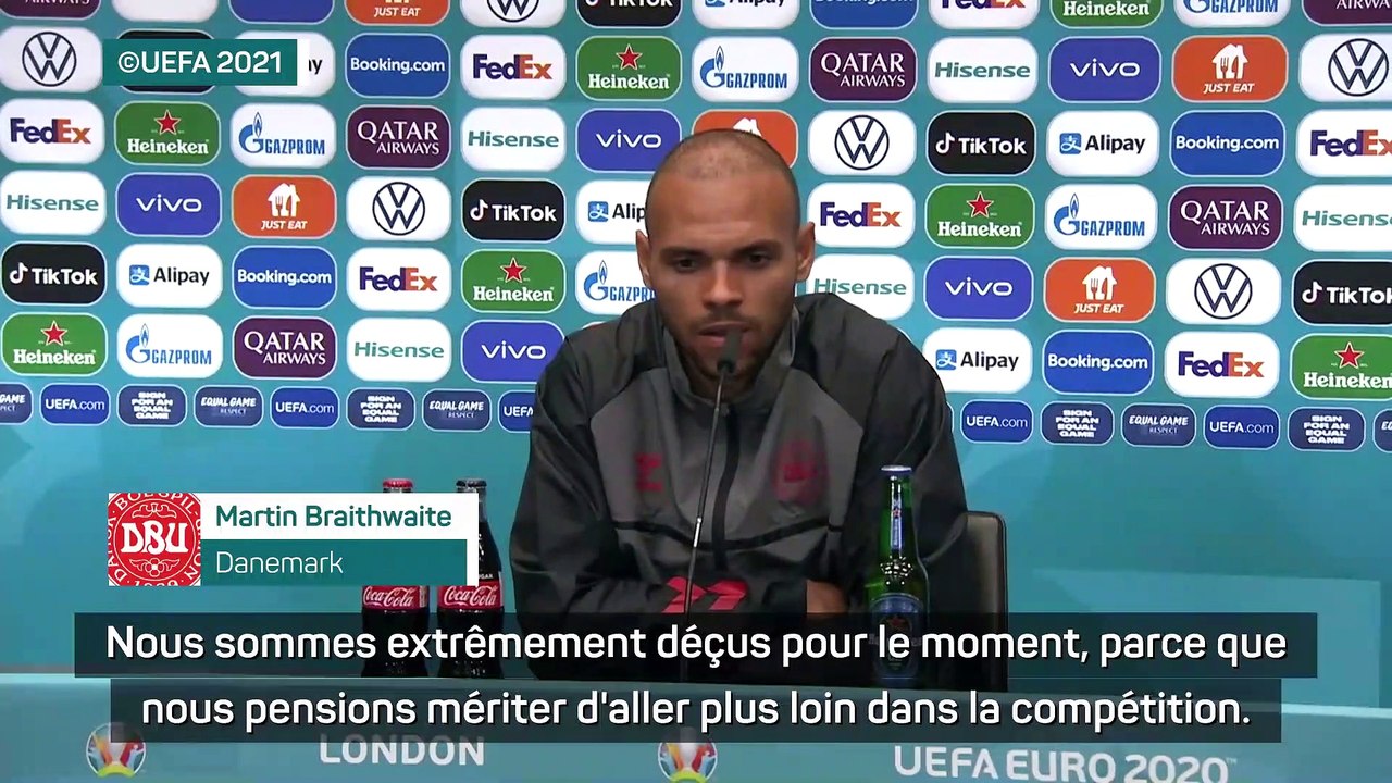 Braithwaite : "Une défaite difficile à comprendre"
