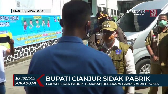 Bupati Sidak Pabrik Temukan Beberapa Pabrik Abai Prokes