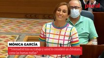 Mónica García: “Telemadrid hizo su trabajo y usted lo consideró como un chivatazo como las buenas mafias”