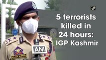 5 terrorists killed in 24 hours: IGP Kashmir