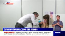 Olivier Véran vaccine une jeune patiente