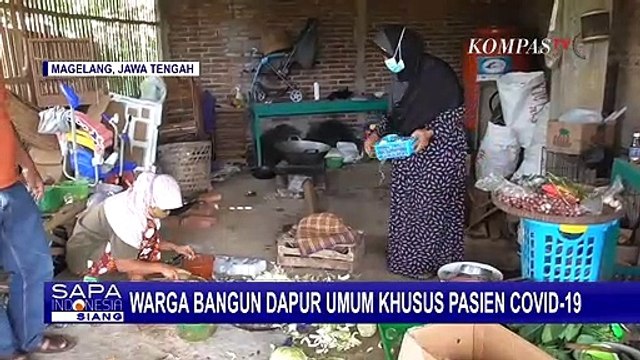 Solidaritas Warga Desa Bangun Dapur Umum Bantu Suplai Makanan untuk Warga yang Jalani Isoman