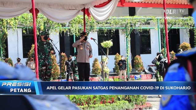 Apel Gelar Pasukan Satgas Penanganan di Sukoharjo