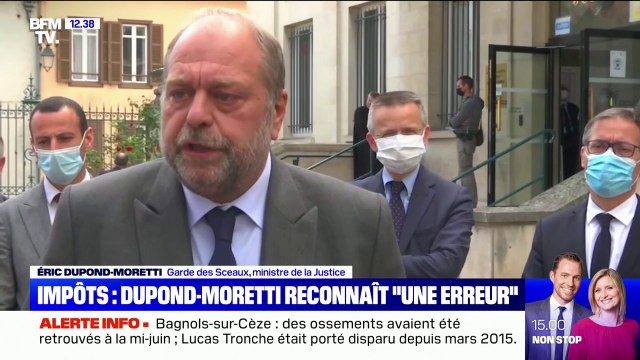 Impôts: Éric Dupond-Moretti reconnaît une erreur de son ancien comptable