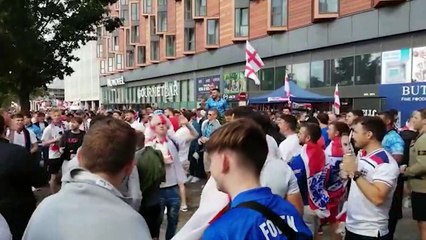 Watch the lead up to England's semi-final victory at Wembley
