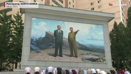 Corée du nord : recueillement pour les 27 ans de la mort de Kim Il-sung