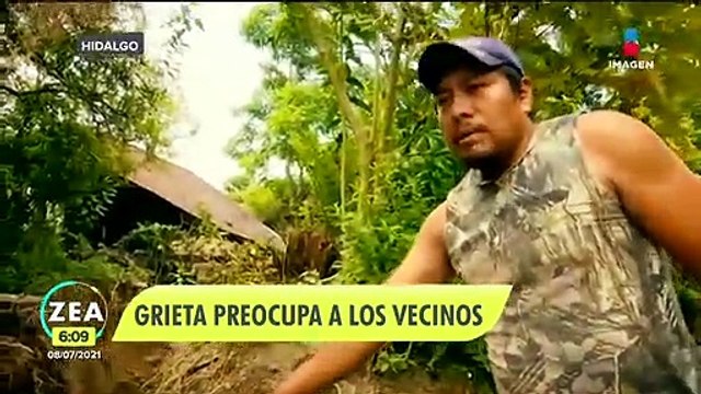 Grieta en Tlanchinol, Hidalgo, sigue creciendo; vecinos temen perderlo todo