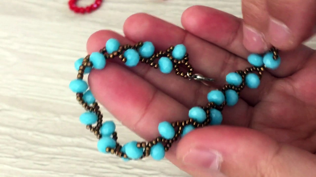 Çok kolay şık sarmaşık bileklik modeli yapımı ( ıvy beautiful bracelet  making) - Dailymotion Video