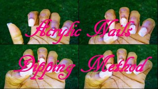 Diy Acrylic Nail Using The Dipping Method, Simple And Easy.