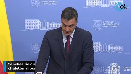 Sánchez ridiculiza a Garzón- "A mí, donde me pongan un chuletón al punto, eso es imbatible"