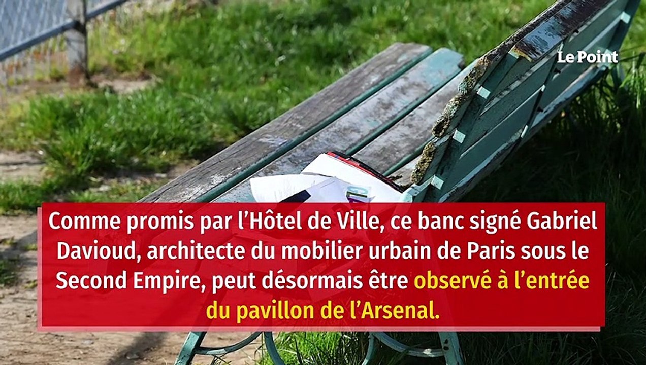 Paris  le gros raté de la Mairie dans la restauration d’un banc historique