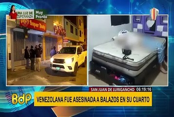 Ciudadana extranjera fue asesinada a balazos en SJL