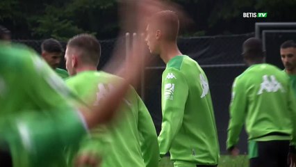 Primer entrenamiento del Betis en Suiza