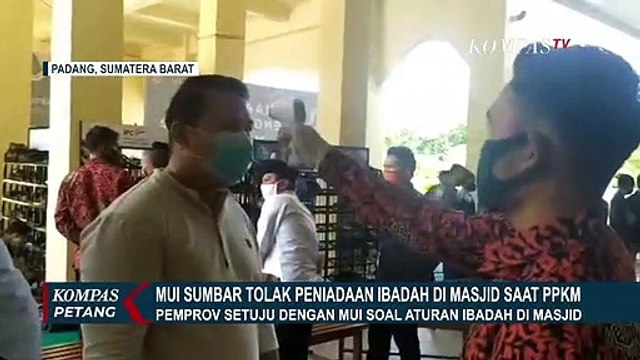 MUI Sumatera Barat Tolak Peniadaan Ibadah di Masjid Saat PPKM Mikro