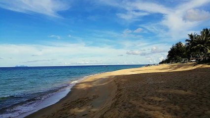 Calm evening sea breeze @Rantau Abang with relaxing wave sound and beautiful blue sea for our souls (1)