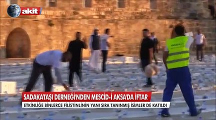 Sadakataşı Derneği'nden Mescid-i Aksa'da iftar