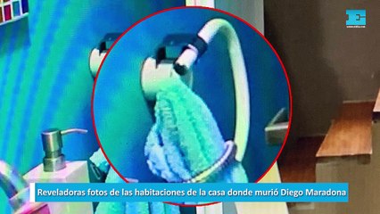 Reveladoras fotos de las habitaciones de la casa donde murió Diego Maradona