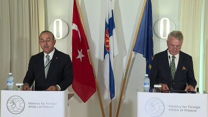 HELSİNKİ - Bakan Çavuşoğlu, Fin mevkidaşı ile basın mensuplarının sorularını yanıtladı (1)