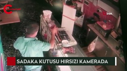 Bahçelievler'de sadaka kutusu hırsızı kamerada