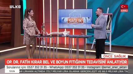 Op. Dr. Fatih Kırar | Ameliyatsız Bel ve Boyun Fıtığı Tedavileri (19 OCAK )