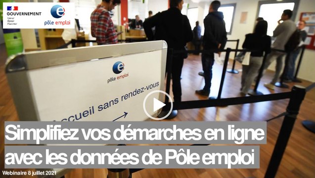 Simplifier vos démarches en ligne grâce aux données de Pôle emploi